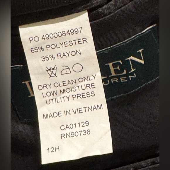 Lauren Ralph Lauren Boys Black Suit Jacket Blazer - Picture 4 of 4